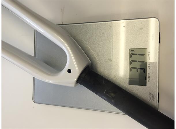 Tub Racing Carbon Road Gaffel hvit FullCarbon 1 1/8" 377g Landevei